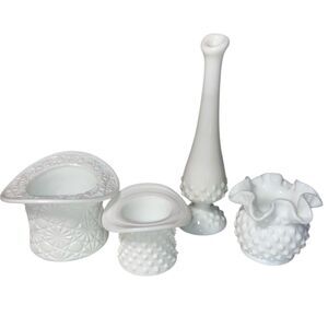 FENTON MILK GLASS LOT